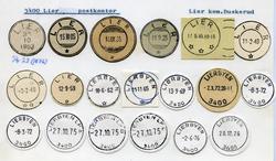 Stempelkatalog 3400 Lier (Lierbyen), Lier, Buskerud