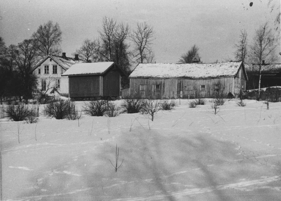 Bilde fra gården Sander Vestre som ble revet i 1950