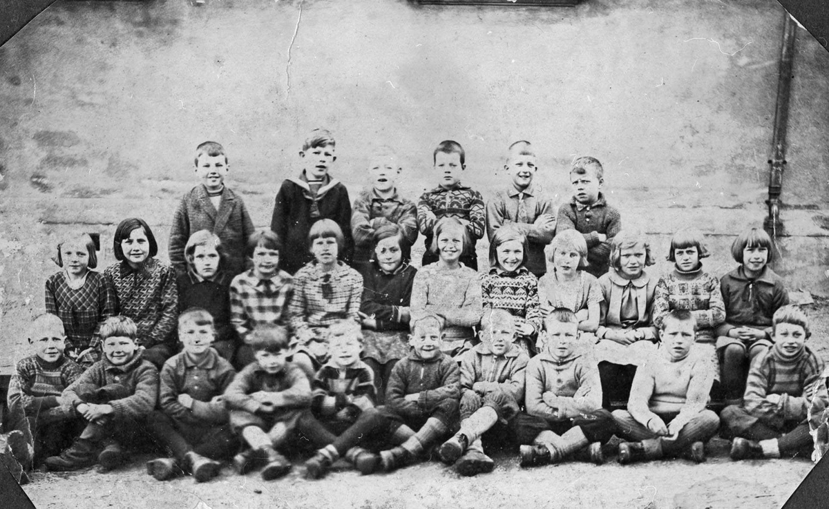 Skoleklasse fra Greverud ca. 1930
