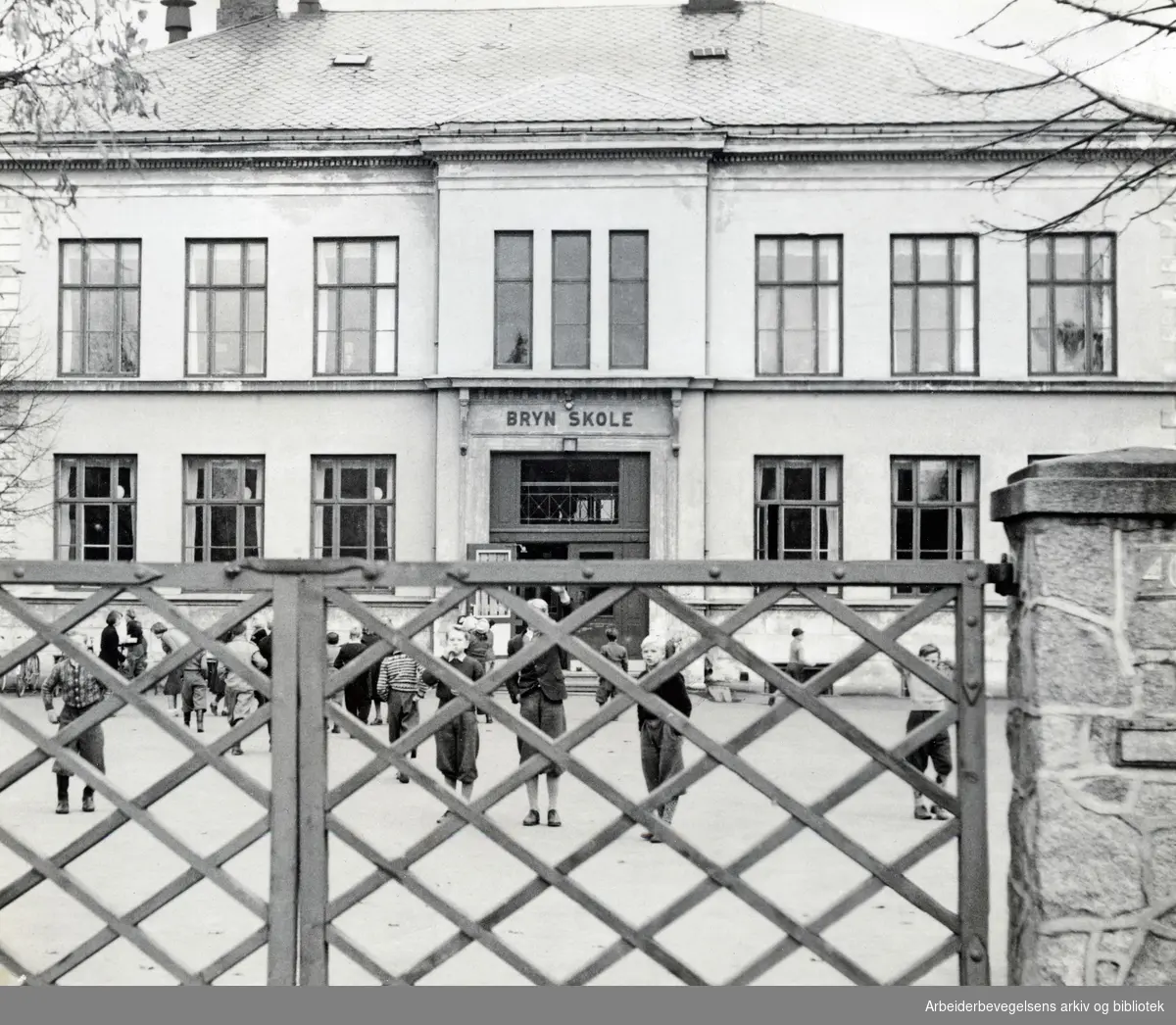 Bryn skole,.oktober 1950