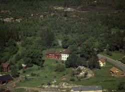 Brekke gård, Kjelsåsveien (Flyfoto)