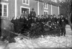 En bondebegravelse 1922. .Begravelsen til Andreas Johannesen