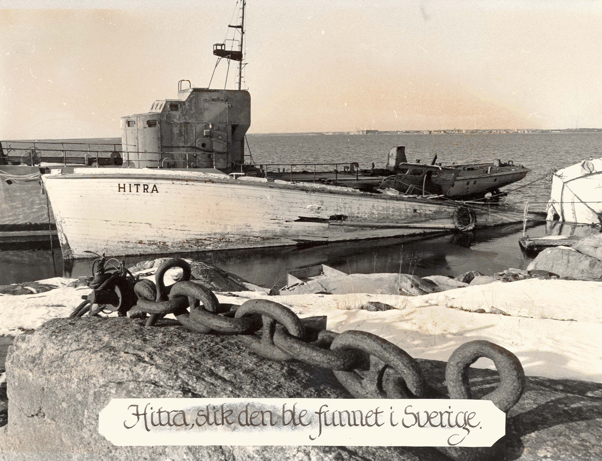 Motiv: Tidligere ubåtjager HITRA på Tjurkö, Karlskrona. Babord side.