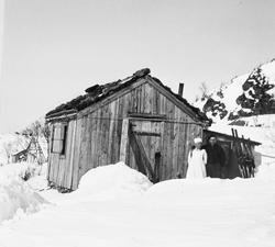Samisk vinterbolig ved Langvatnet, Verrafjellene, Nord-Trønd