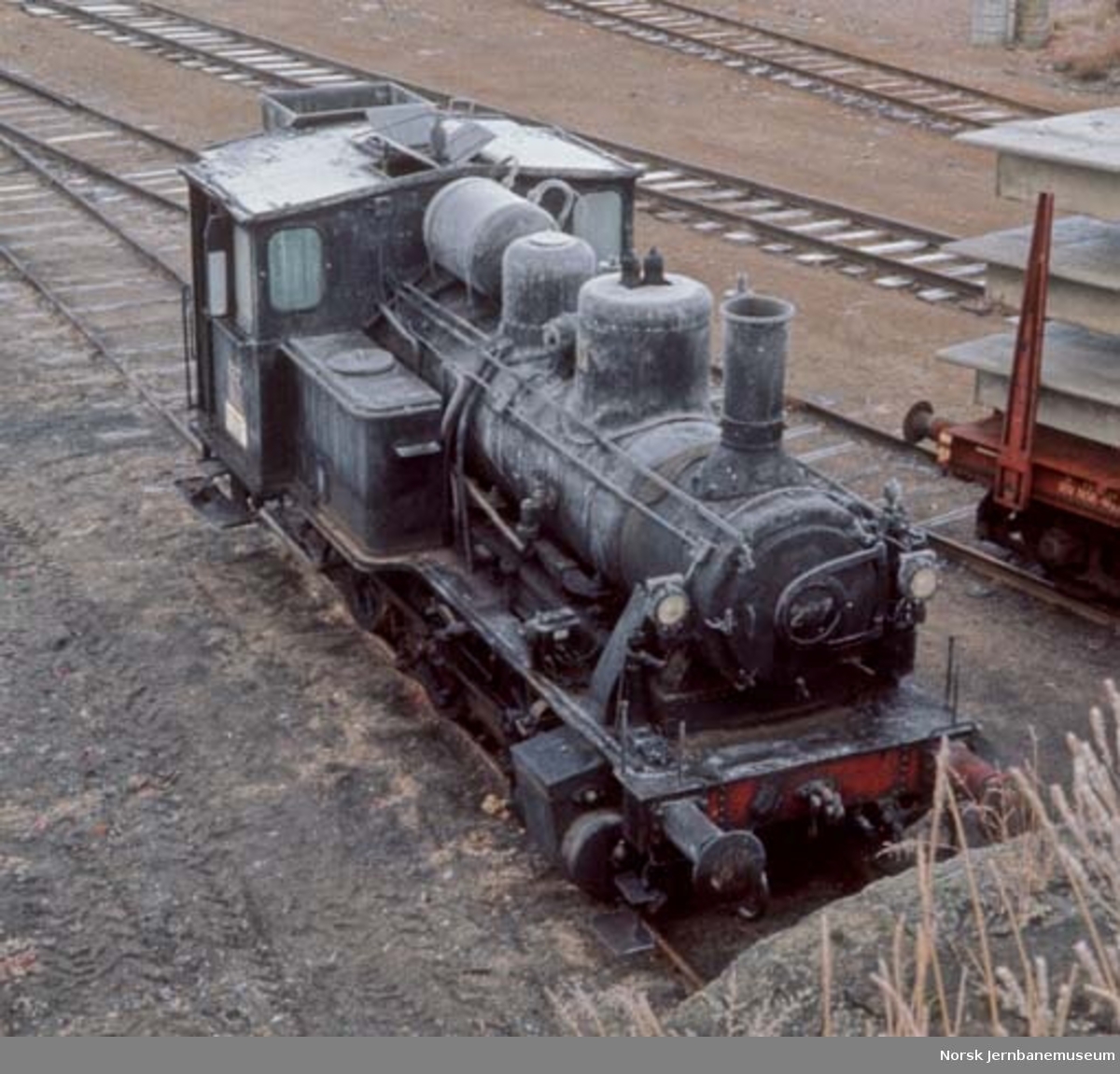 Damplokomotiv for skifting type 25a nr. 227.