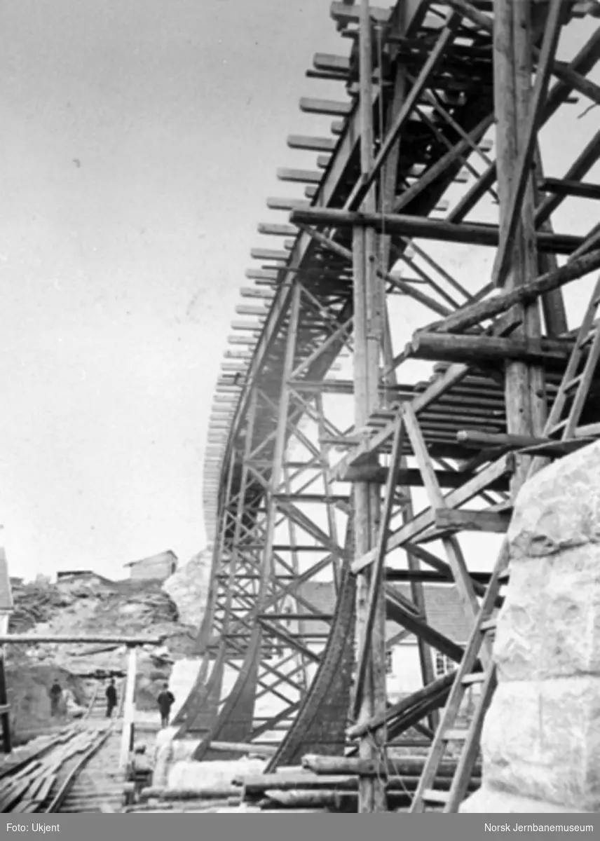Hølen viadukt under bygging