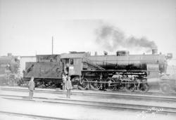 Damplokomotiv type 31b nr. 448 i Sarpsborg i forbindelse med