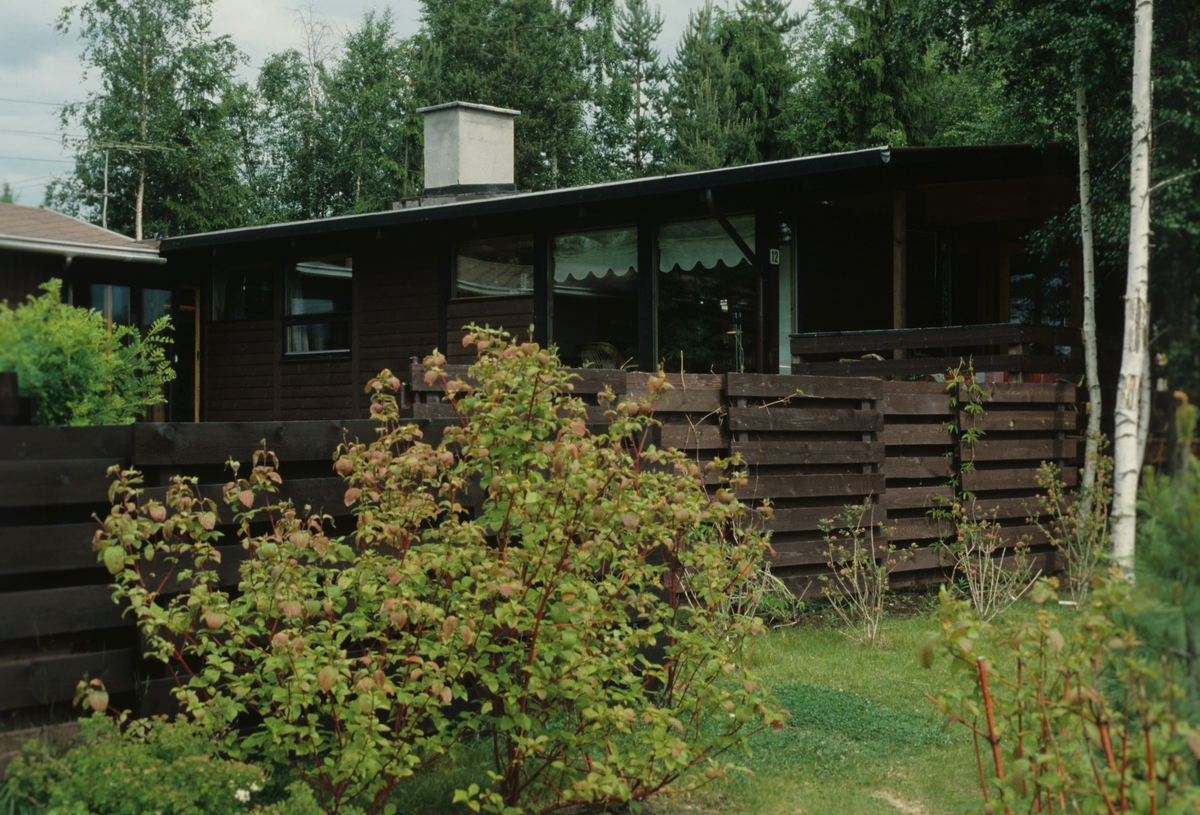 Granpanelt typehus i Elverum, Hedmark. Illustrasjonsbilde for Bonytt 1983.