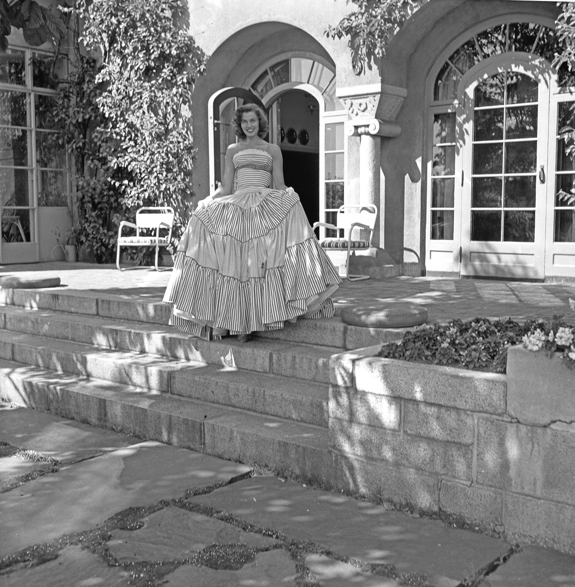 Serie. Solveig Borstad, Miss Norway 1955. Fotografert juni 1955.