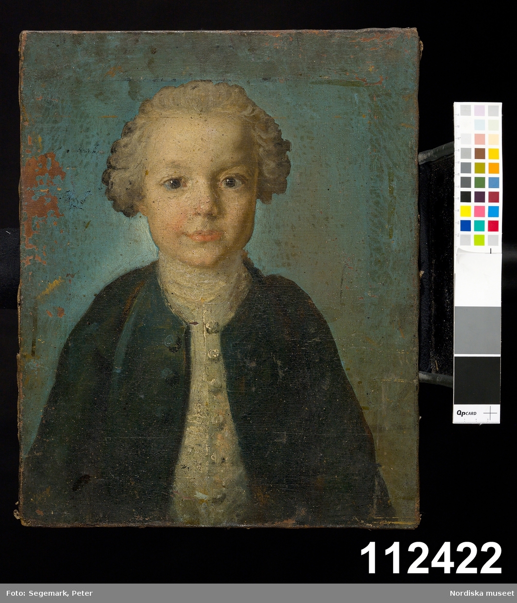 Gossporträtt föreställande Johan Malmstedt (1749-1780), bror till Anna Maria Lenngren, f. Malmstedt.
/Anna Arfvidsson Womack 2021-10-29