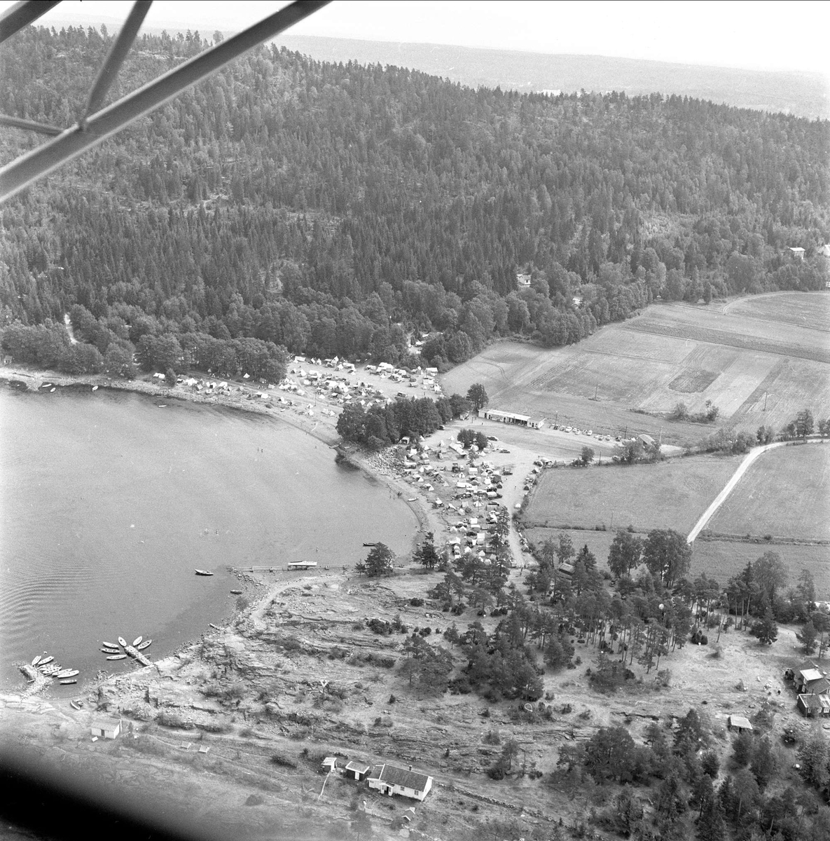 Hvaler, Østfold, 1959. Flyfoto.