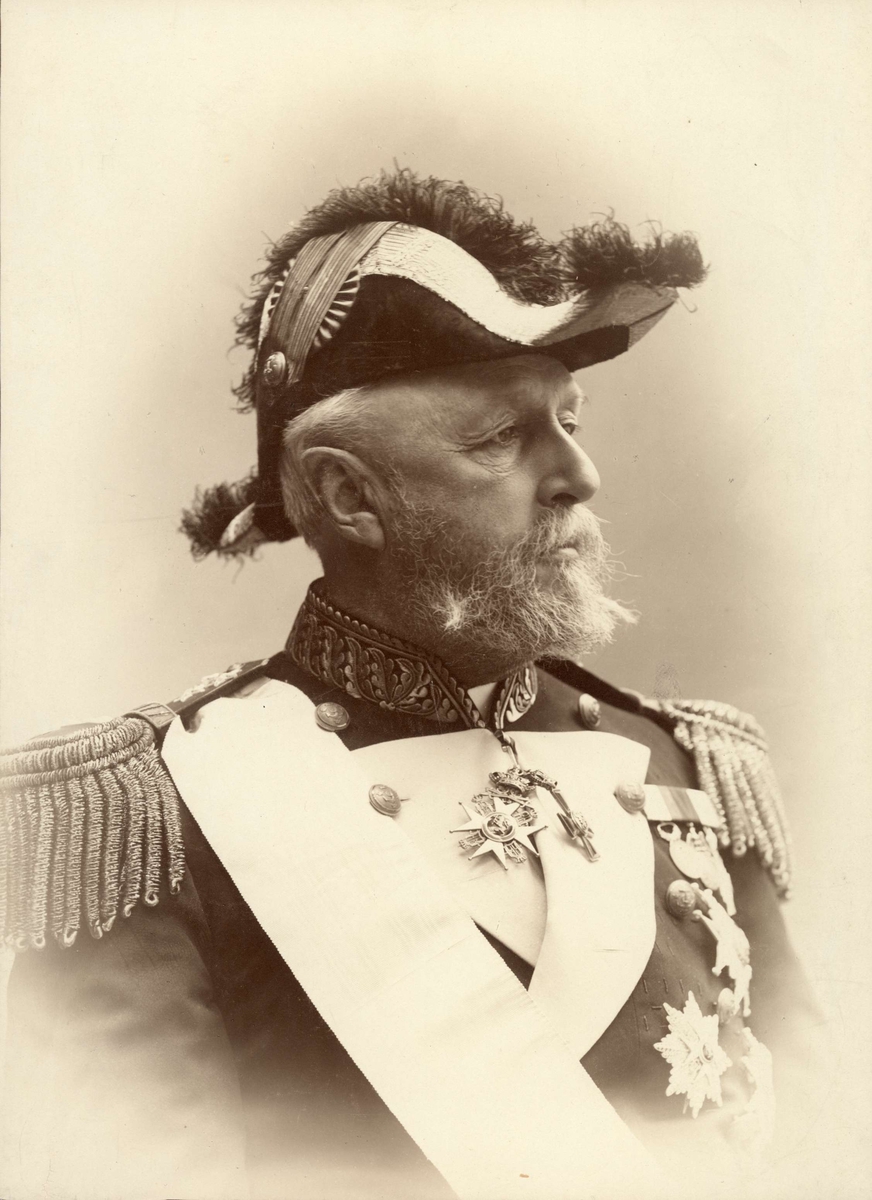 Kung Oscar II (1829-1907), porträtt.