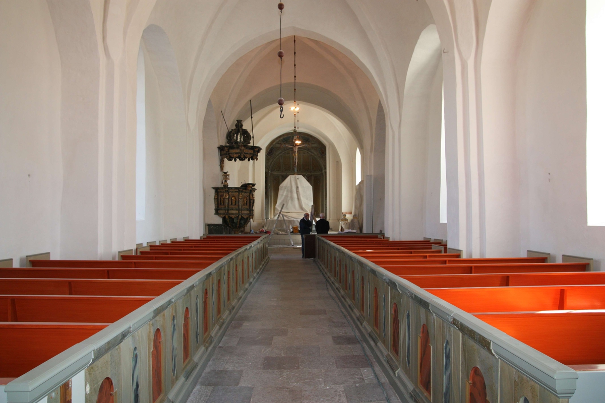 Inteirör i Veckholms kyrka, Veckholms socken, Uppland 2010