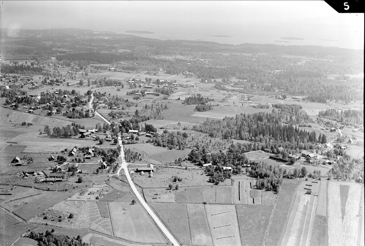 Flygfoto över Gårdskär, Älvkarleby socken, Uppland år 1939
