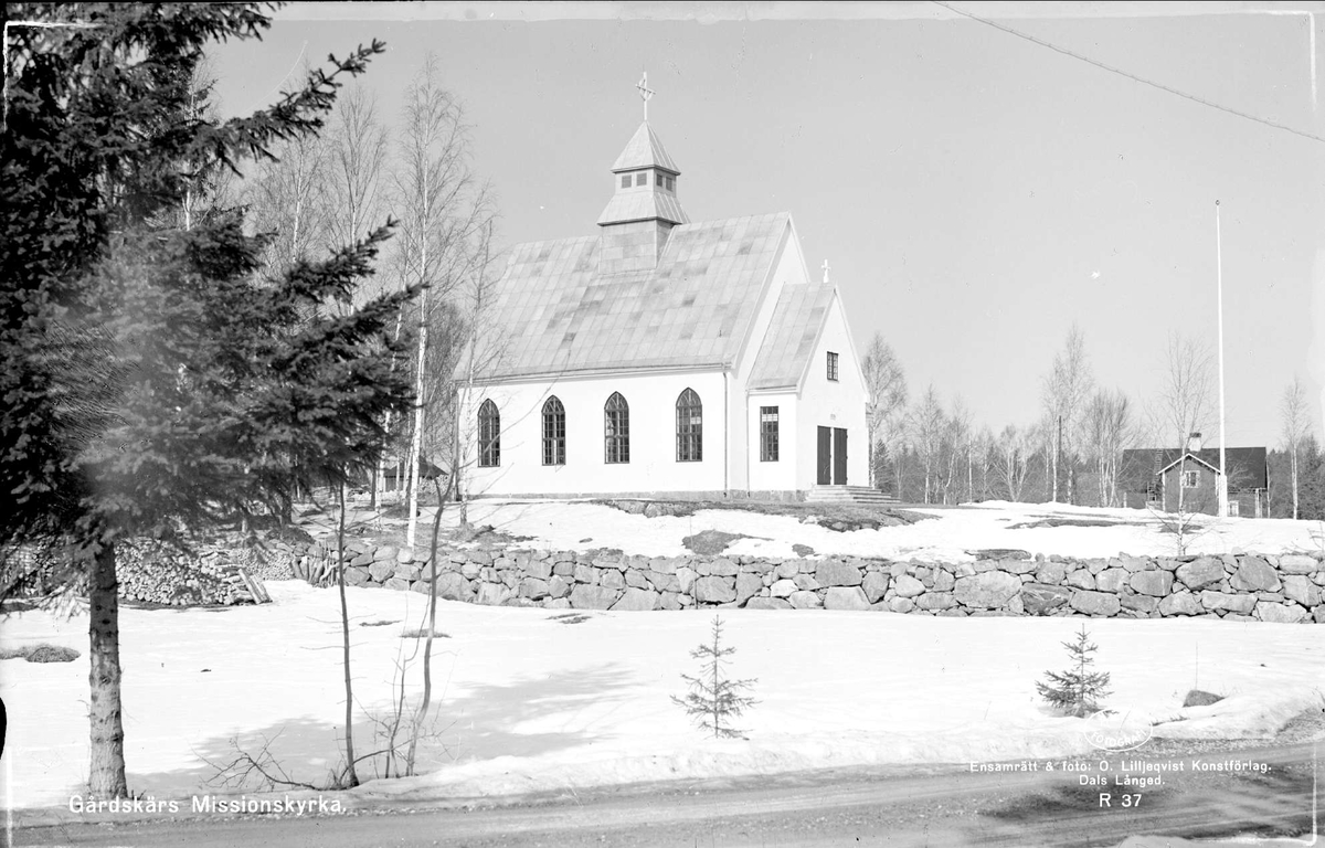 Gårdskärs missionskyrka, Gårdskär, Älvkarleby socken, Uppland 1957