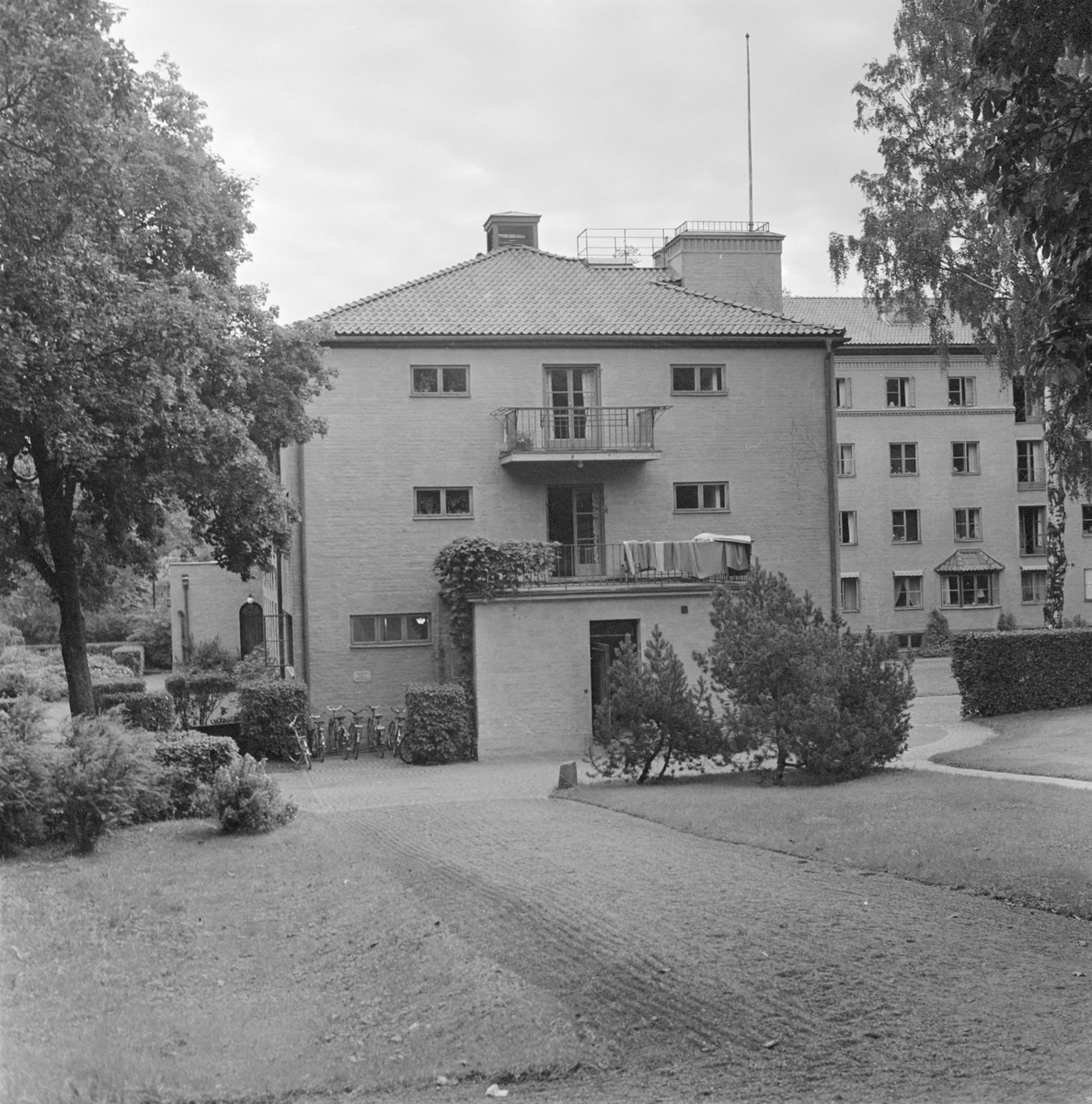 Sjuksköterskehem och elevbostad vid Akademiska sjukhuset, Uppsala 1958