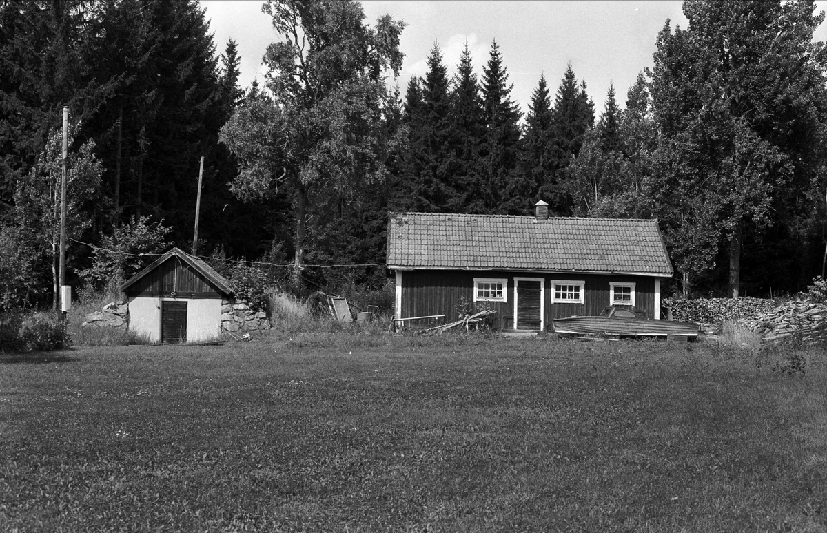 Uthus och källare, Stubbhagen, Rasbo socken, Uppland 1982
