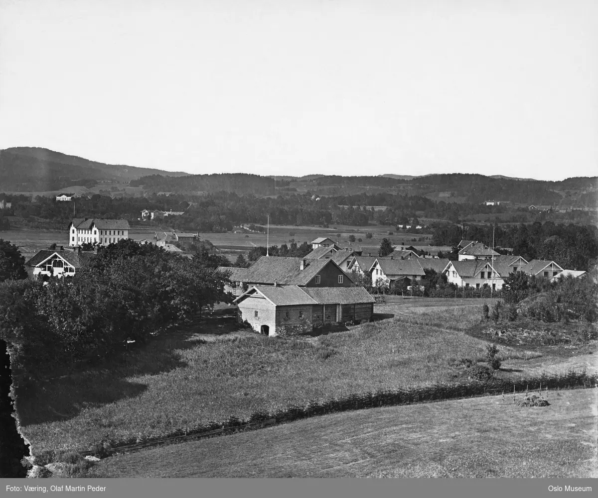 utsikt nord, kulturlandskap, Valleløkken, Frølichbyen