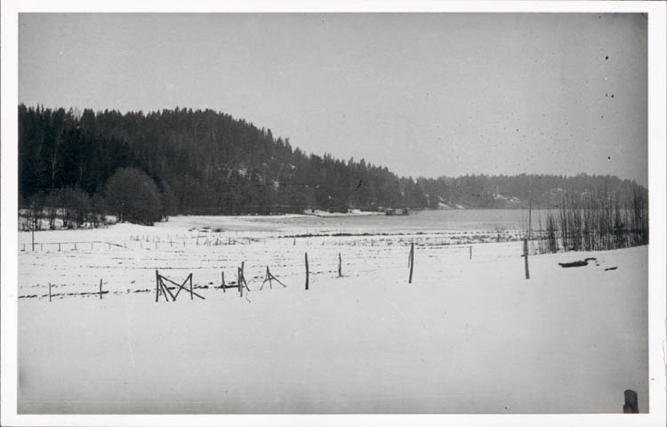 Noterat på kortet: "Stillingsön Myckleby Sn. Orust. Vintern 1957."
"Kåröd kile fr. söder."