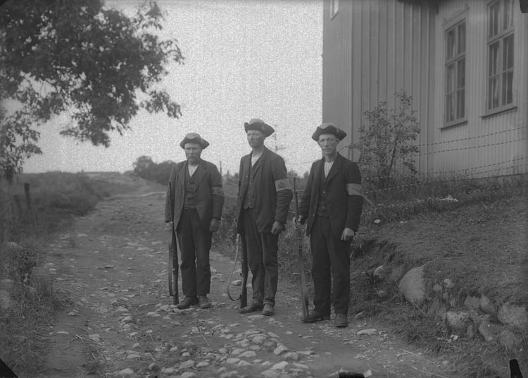 Enligt fotografens anteckningar: "Landstormsmän 1914".