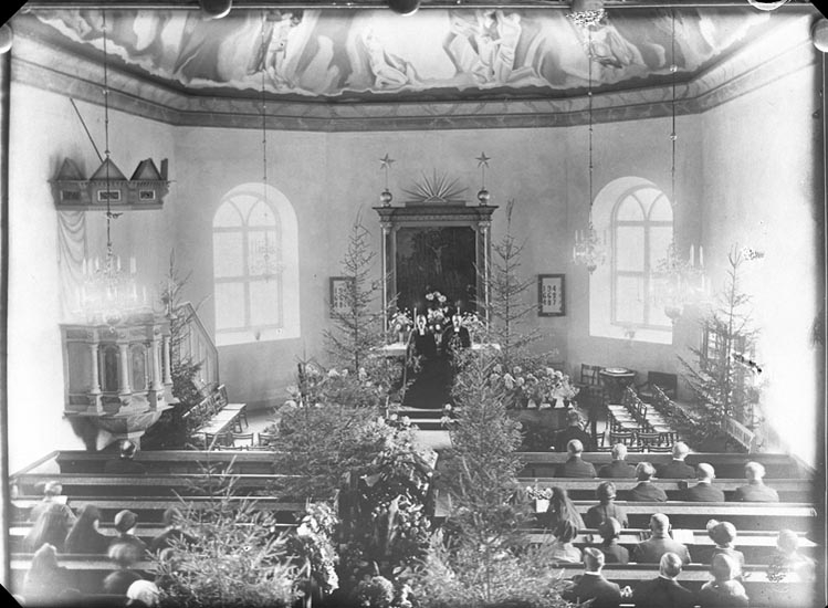 Enligt fotografens beskrivning: "1931, 136. Herr Gottfrid Winbergs begravning".