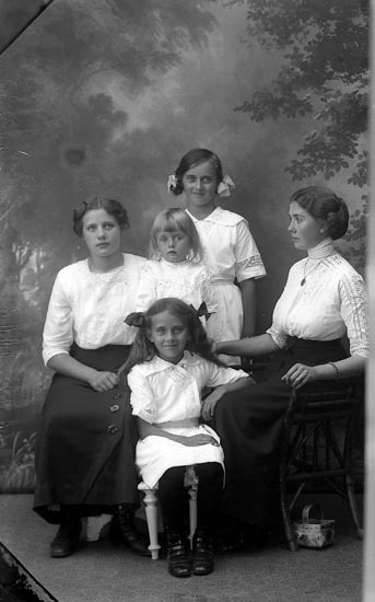 Enligt fotografens journal Lyckorna 1909-1918: "Nordström, Familjen Ljungskile".