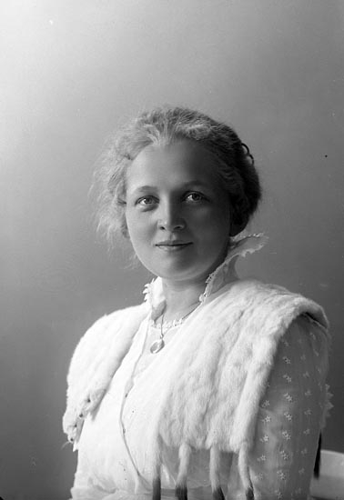 Enligt fotografens journal nr 3 1916-1917: "Ringius, Fru Här".