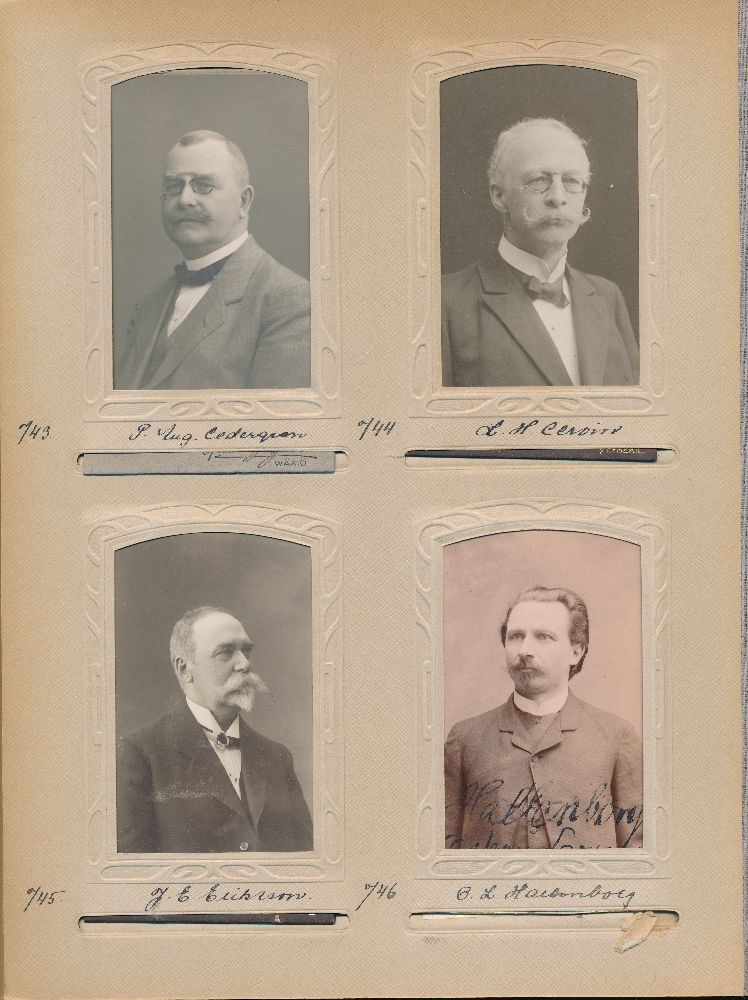 Porträtt av Leo Herman Cervin, postmästare i Alvesta 1894-1905 och Lysekil 1905-1920.