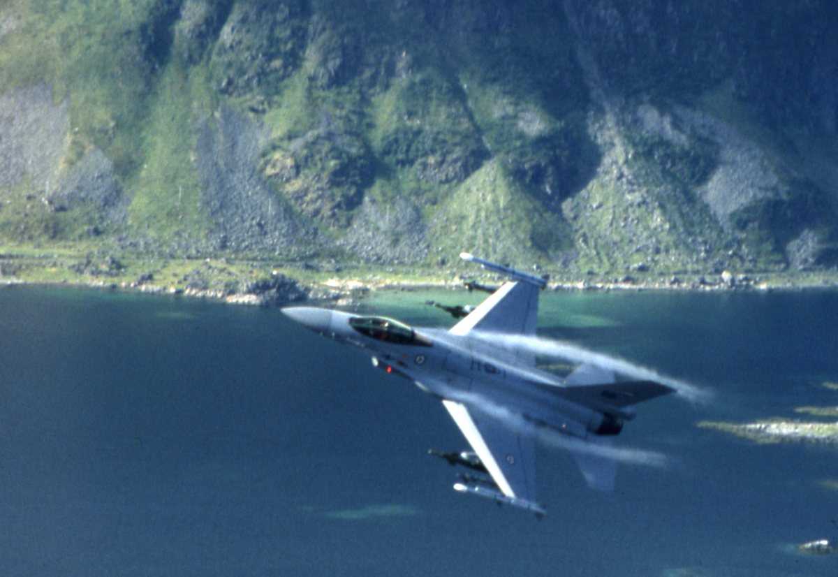 Norske fly av typen F-16 Falcon.