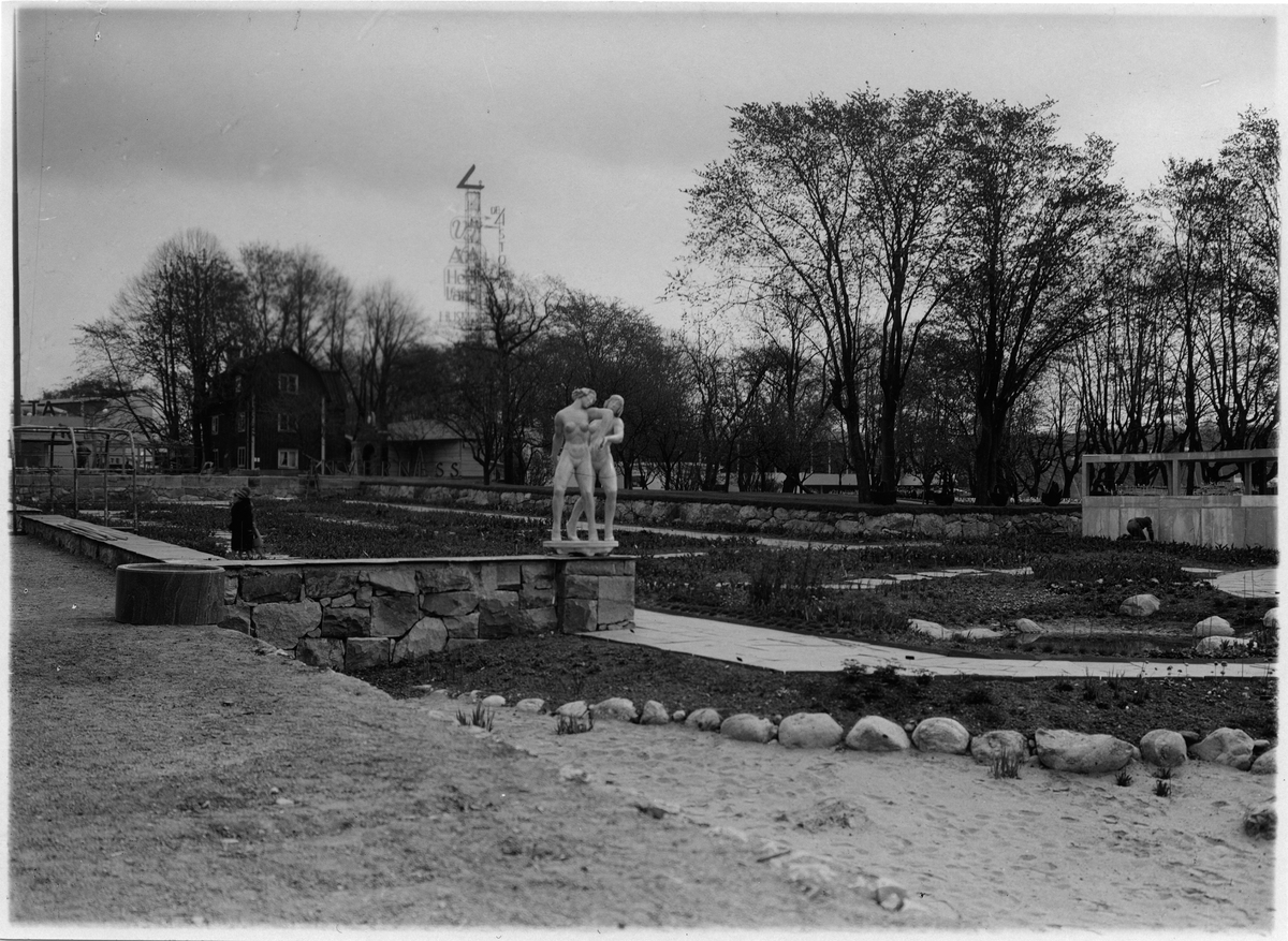 Stockholmsutställningen 1930 Alnarpsträdgården, under byggnadstiden ...