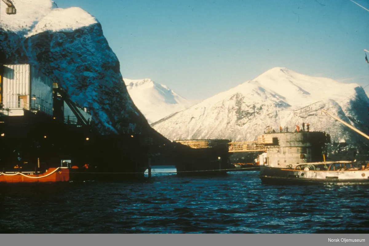 Bygging av TCP2 på Åndalsnes i 1976 - 1977