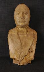 Direktør Ole Wegger [Gipsskulptur]