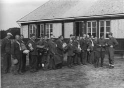 Skogmo, Overhalla. Lasarettet i A.T.-leiren, Skogmo. Hit ble