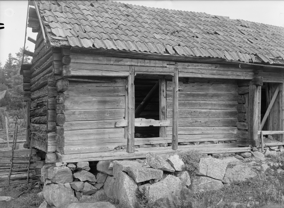Bod på ödegård - Nilsson, Valla, Edsbro socken, Uppland 1936