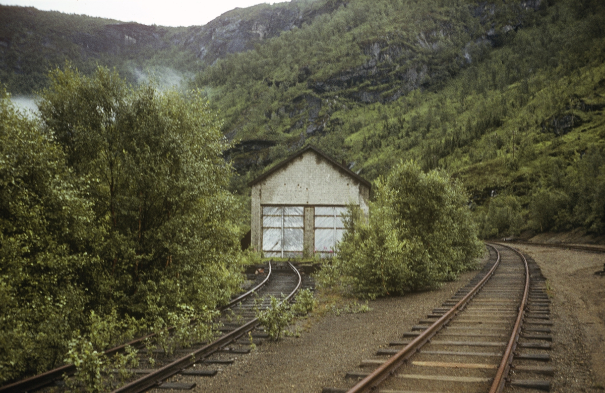 Lokomotivstallen ved Sjønstå på Sulitjelmabanen
