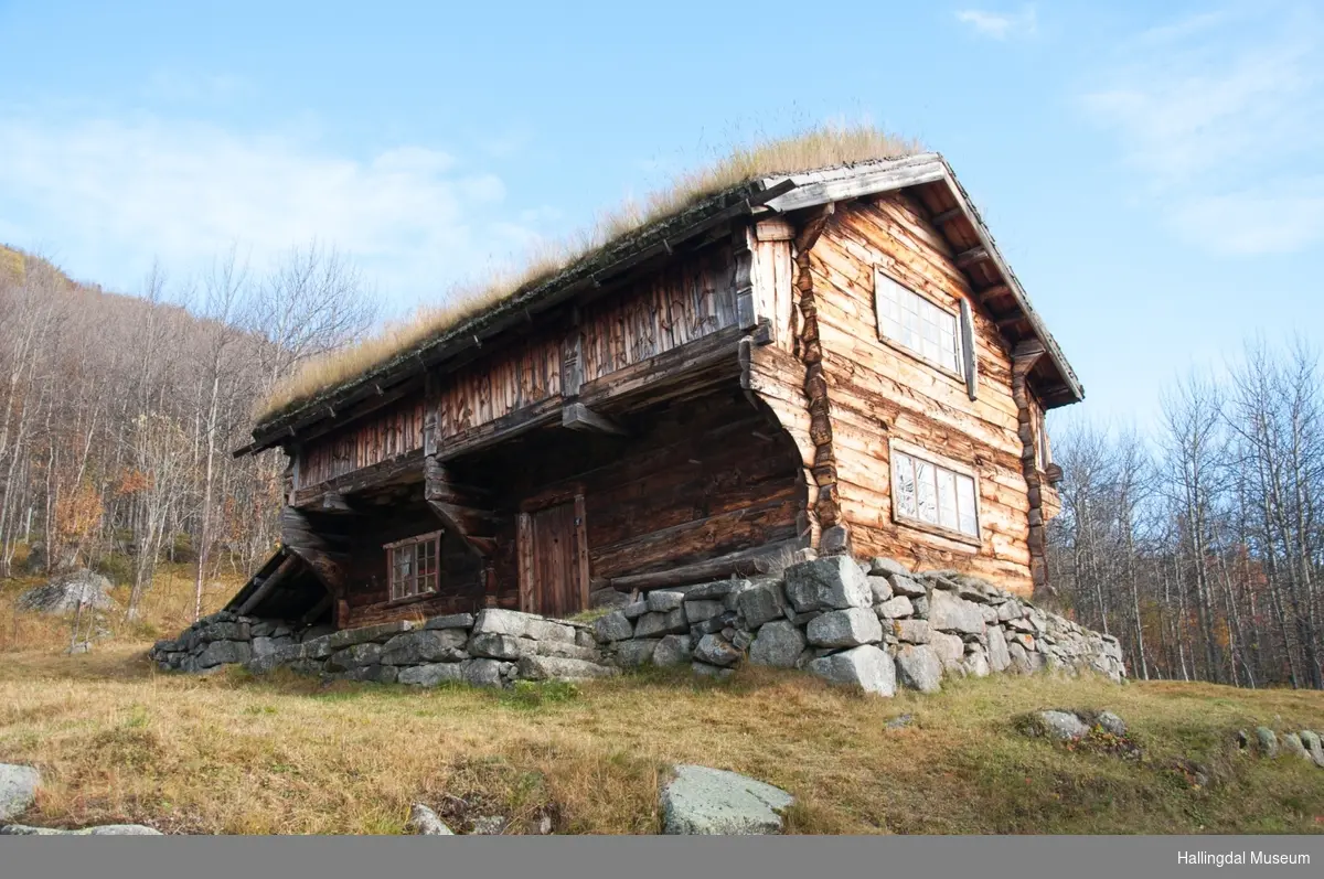 Setestugu Loftstugu I øvre Døkki Dokken Gård I Sudndalen Hallingdal