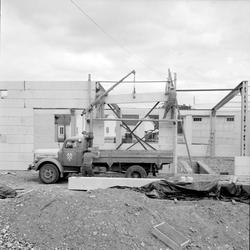 Bygging av bilverksted ved Fagerlia