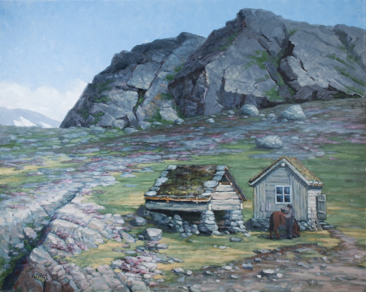 Seter, 1917 [Olje på lerret] - Breidablikk / DigitaltMuseum