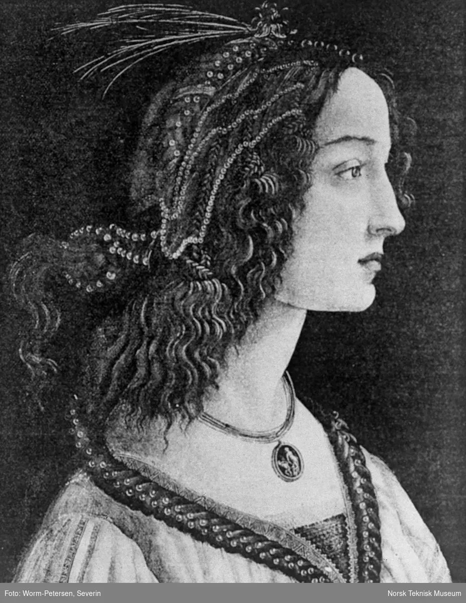 Botticelli: Portrett av en ung kvinne.