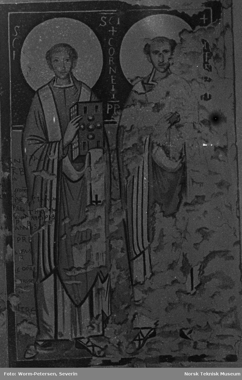 Maleri i Korneliuskrypten, Roma: St. Kornelius og St. Cyprian