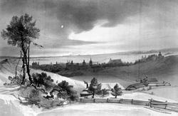 Vilnius (Vilna) sett fra kirkegården