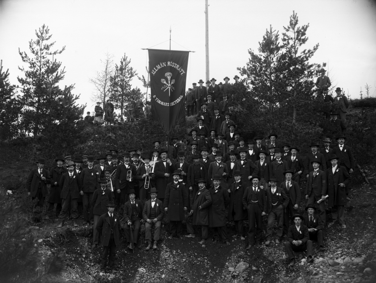 Demonstrationståget den 1 maj 1903, av Ekebergs stenhuggare.
