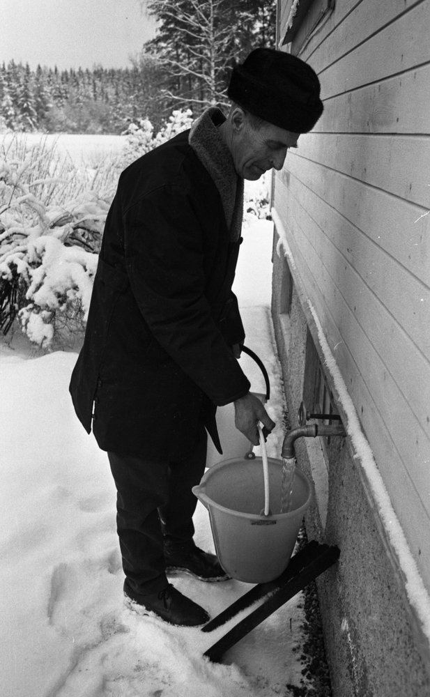 Folk utan vatten i Avdala 29 december 1966