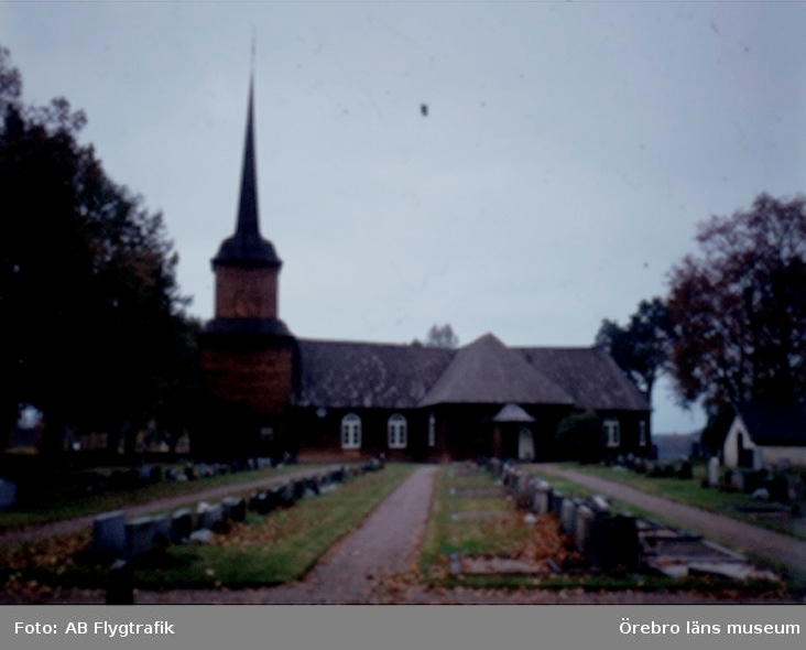Nysunds kyrka, exteriör.
Bilden tagen för vykort.