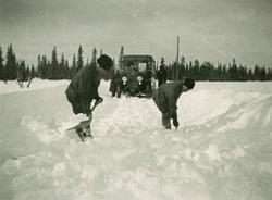 Snødriv på strekningen Jörn - Arjeplog 1925