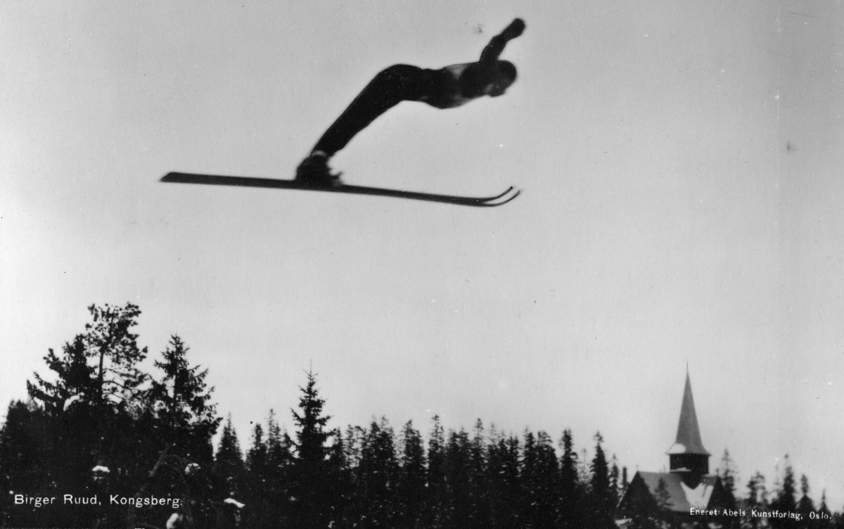 Kongsberg skier Birger Ruud at Holmenkollen 1934