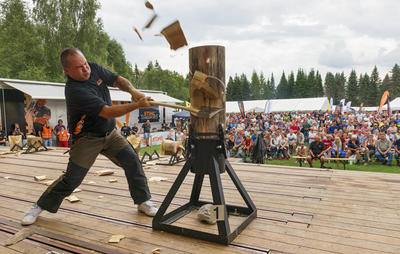 Stihl timbersport under De nordiske jakt- og fiskedager 2014.