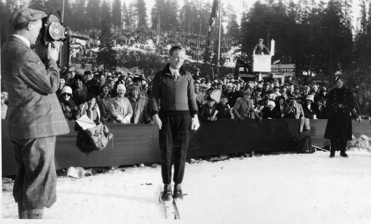 Sigmund Ruud at the Holmenkollen ski jump