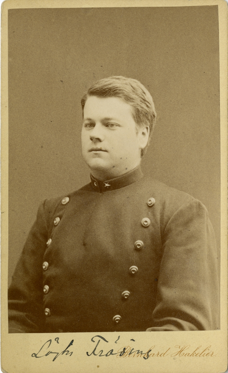Porträtt av Carl Lennart Fröding, löjtnant vid Närkes regemente I 21.