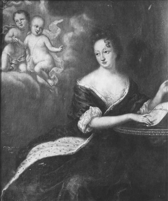Ulrika Eleonora d.ä. (1656-1693), prinsessa av Danmark, drottning av Sverige, med sina fyra döda söner